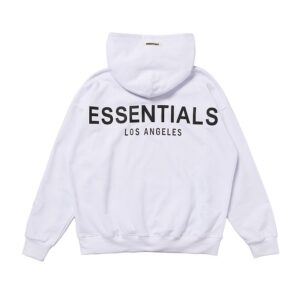 Essentials Reflection Los Angeles Hoodie white